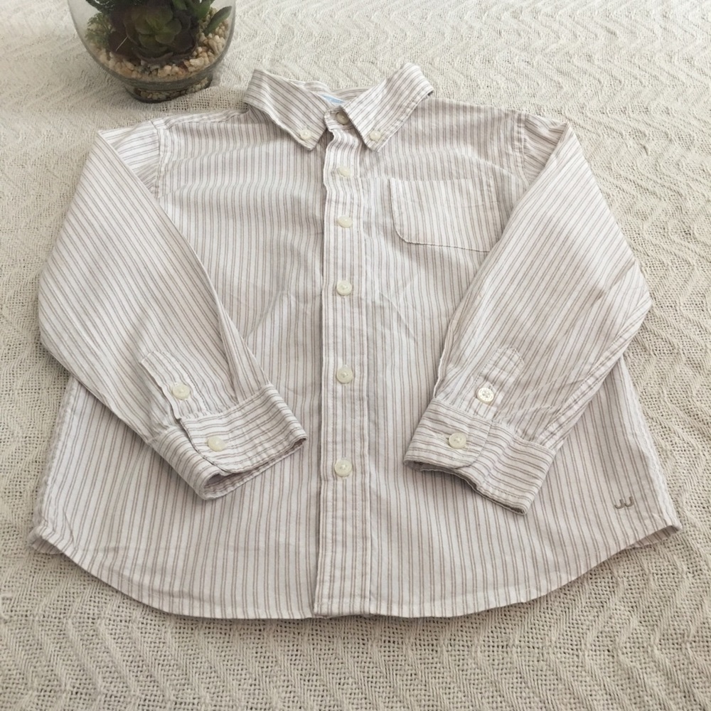 Janie and Jack Boys Button Down Shirt - Size 4